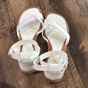 Franco Sarto White Strappy Sandals